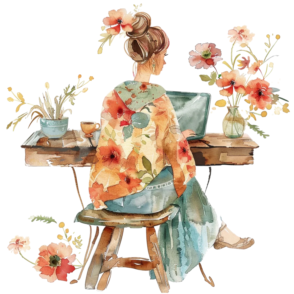 Woman with Laptop